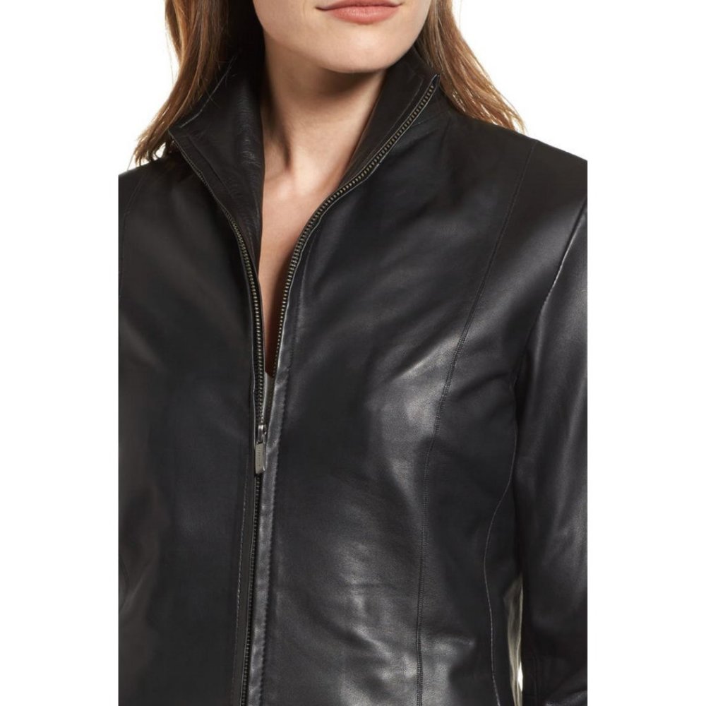 Cole Haan Leather Scuba Jacket - Picture 6 of 14